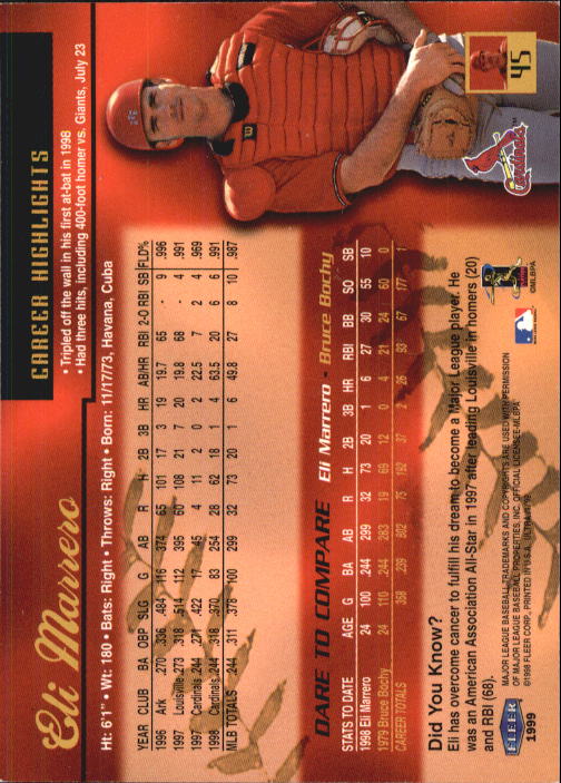 1999 Ultra (Fleer) Baseball "Main Set" Cards - Picture 91 of 501