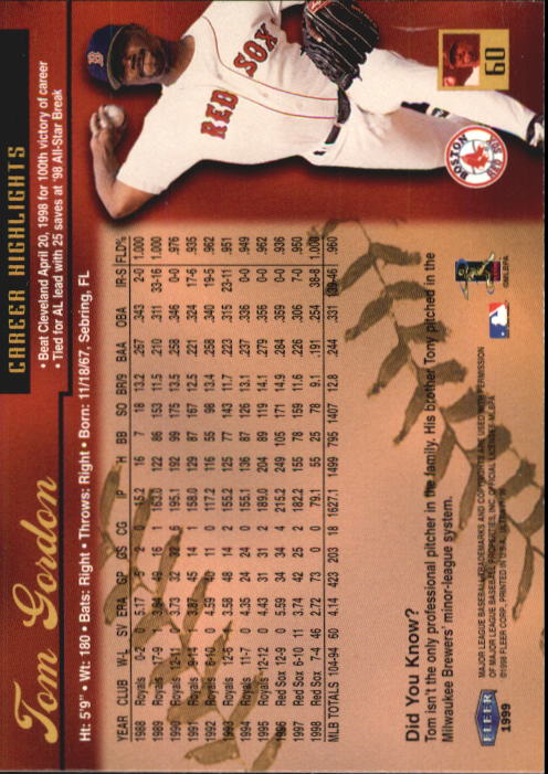 1999 Ultra (Fleer) Baseball "Main Set" Cards - Picture 121 of 501