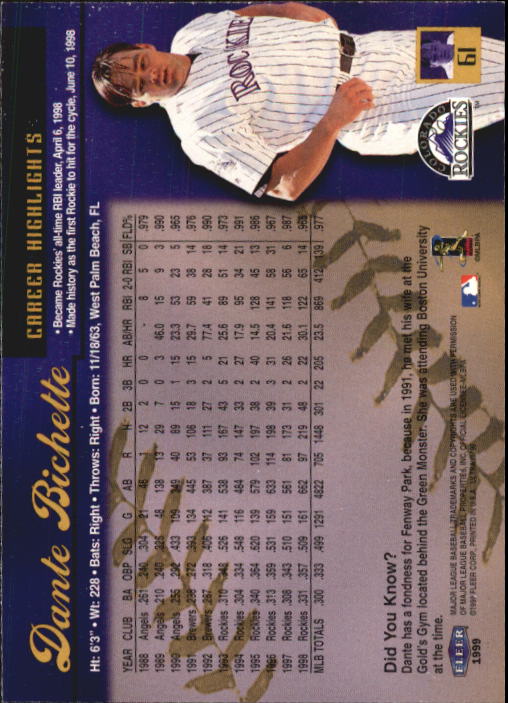 1999 Ultra (Fleer) Baseball "Main Set" Cards - Picture 123 of 501