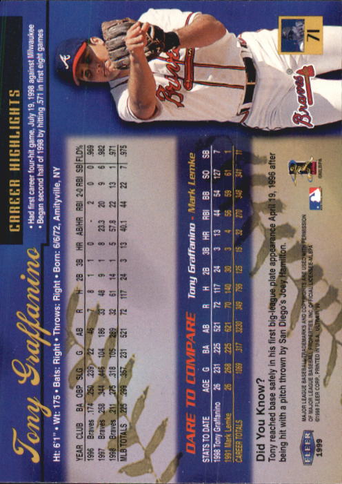 1999 Ultra (Fleer) Baseball "Main Set" Cards - Picture 143 of 501