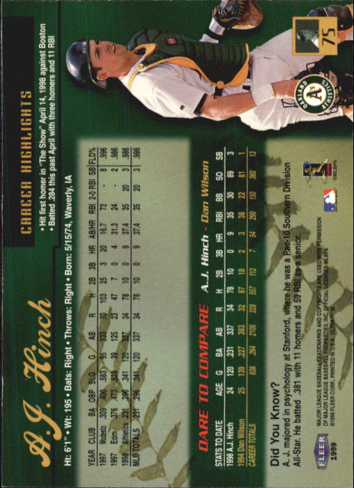 1999 Ultra (Fleer) Baseball "Main Set" Cards - Picture 151 of 501