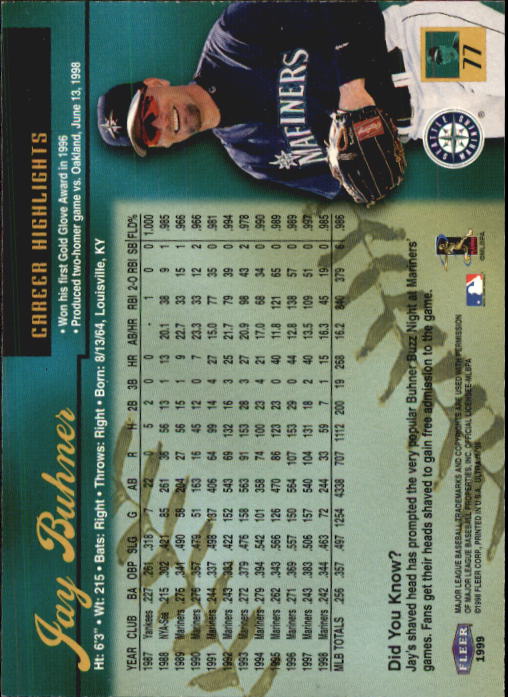 1999 Ultra (Fleer) Baseball "Main Set" Cards - Picture 155 of 501