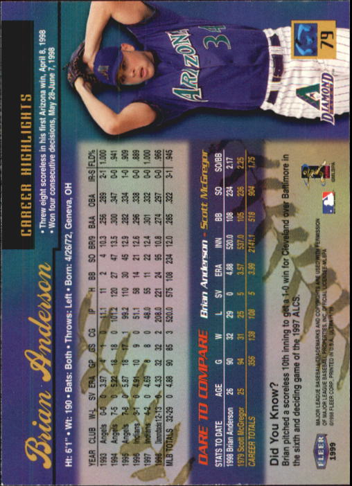 1999 Ultra (Fleer) Baseball "Main Set" Cards - Picture 159 of 501