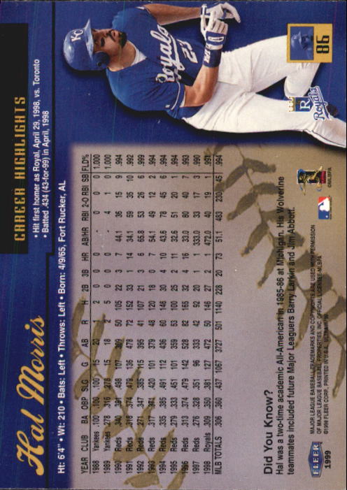 1999 Ultra (Fleer) Baseball "Main Set" Cards - Picture 173 of 501