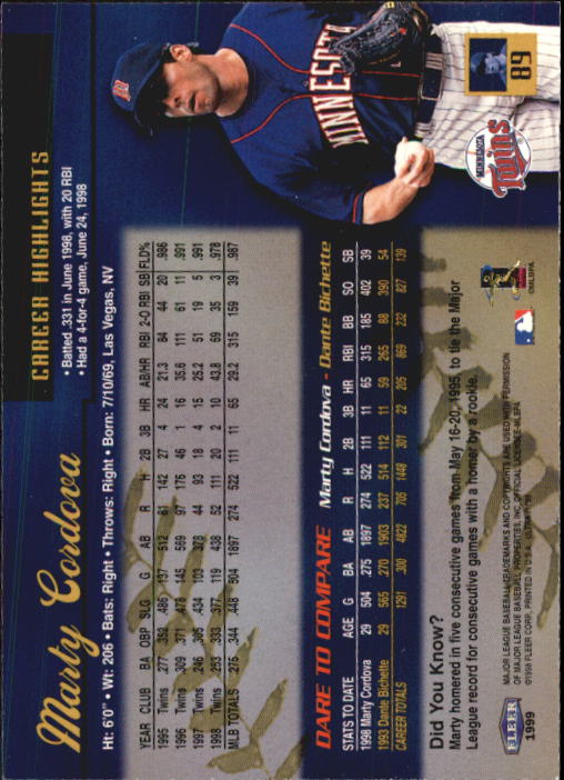 1999 Ultra (Fleer) Baseball "Main Set" Cards - Picture 179 of 501