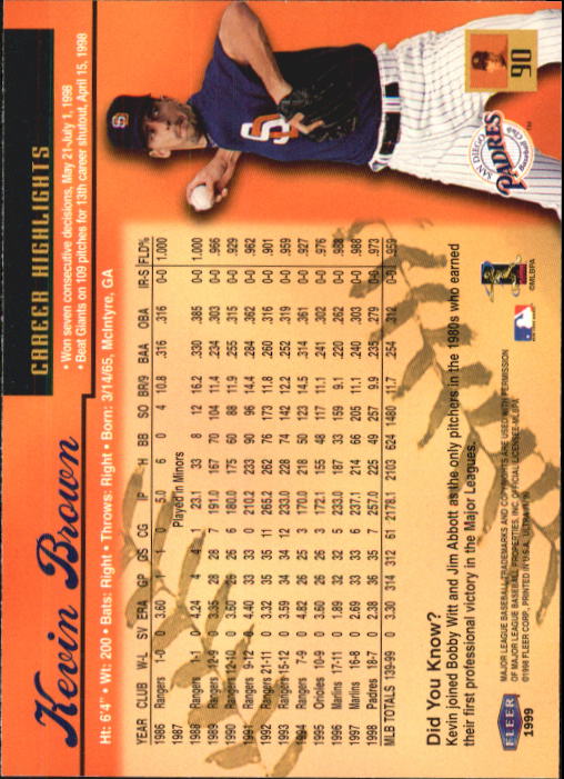1999 Ultra (Fleer) Baseball "Main Set" Cards - Picture 181 of 501
