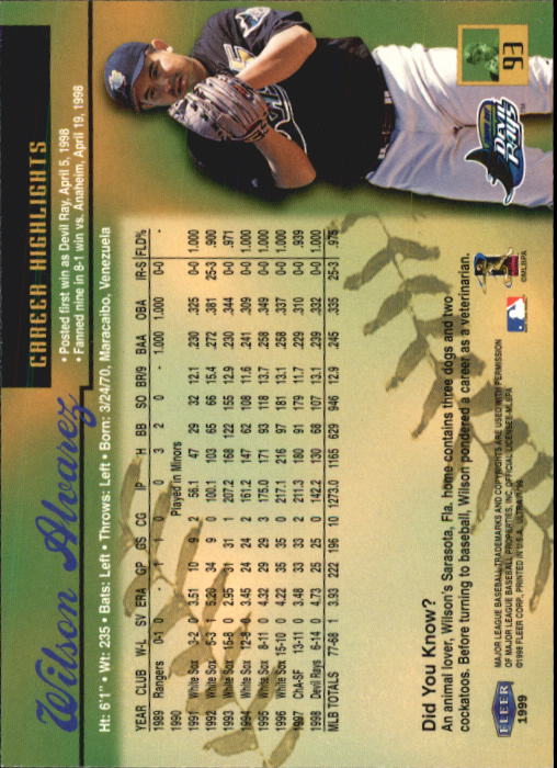 1999 Ultra (Fleer) Baseball "Main Set" Cards - Picture 187 of 501
