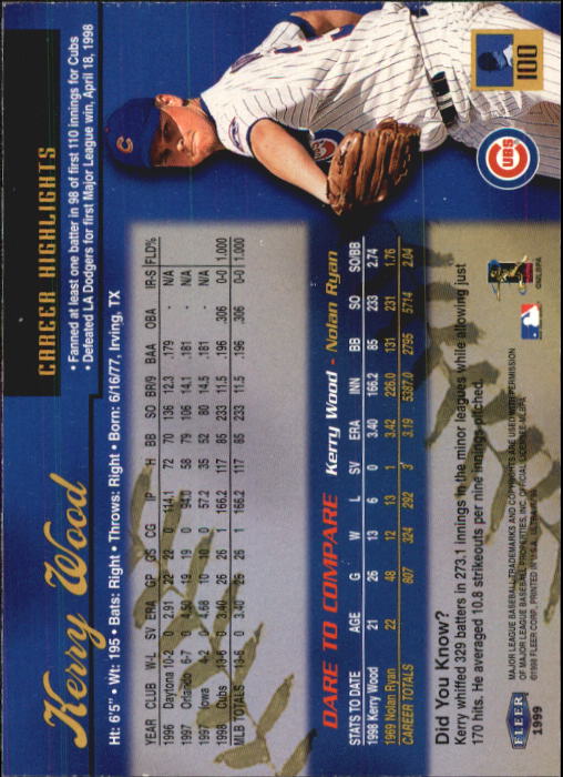 1999 Ultra (Fleer) Baseball "Main Set" Cards - Picture 201 of 501