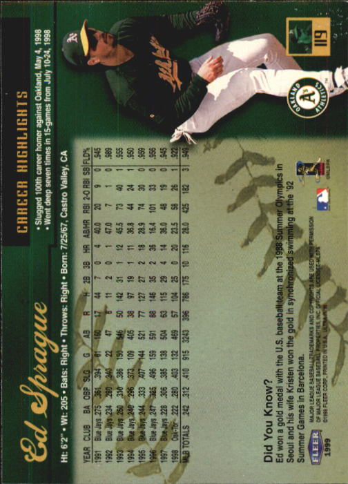 1999 Ultra (Fleer) Baseball "Main Set" Cards - Picture 239 of 501