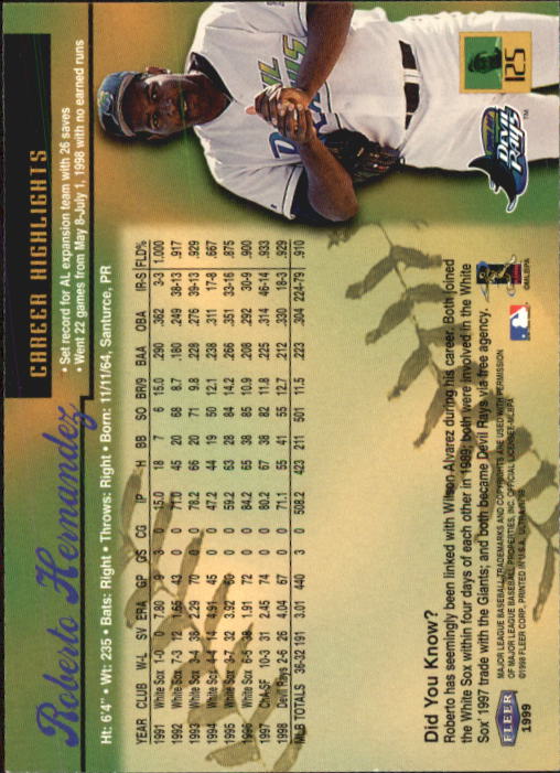 1999 Ultra (Fleer) Baseball "Main Set" Cards - Picture 251 of 501