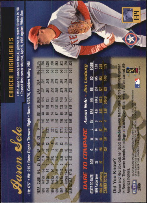 1999 Ultra (Fleer) Baseball "Main Set" Cards - Picture 269 of 501