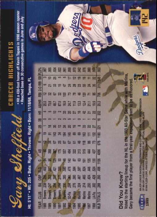 1999 Ultra (Fleer) Baseball "Main Set" Cards - Picture 285 of 501