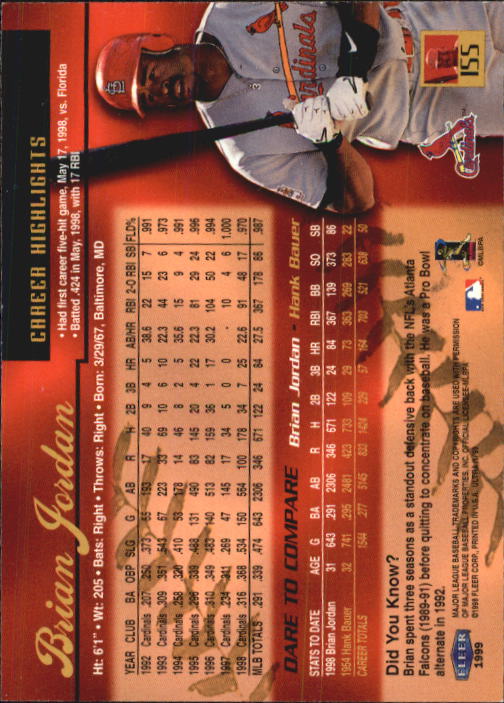 1999 Ultra (Fleer) Baseball "Main Set" Cards - Picture 311 of 501