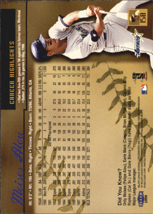 1999 Ultra (Fleer) Baseball "Main Set" Cards - Picture 317 of 501
