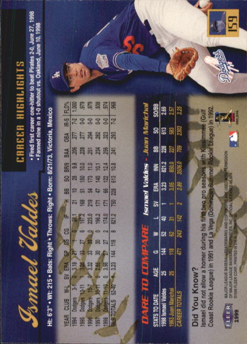 1999 Ultra (Fleer) Baseball "Main Set" Cards - Picture 319 of 501