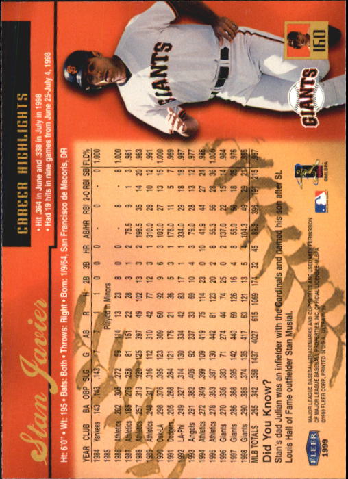 1999 Ultra (Fleer) Baseball "Main Set" Cards - Picture 321 of 501