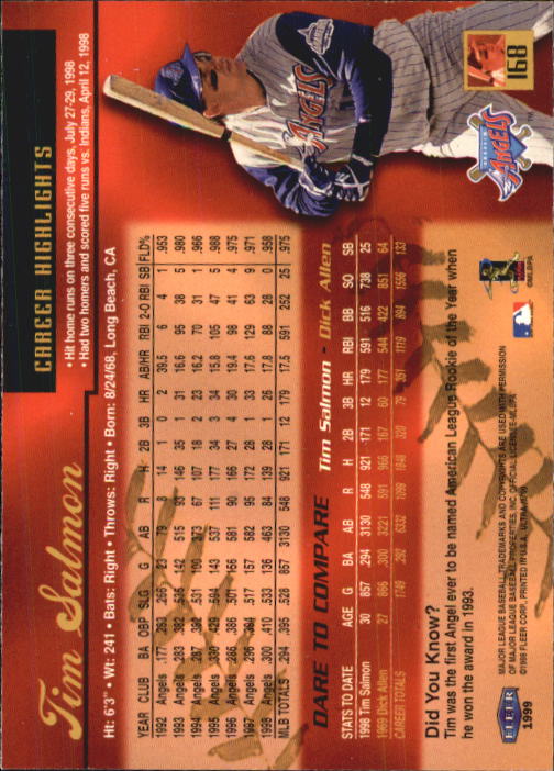 1999 Ultra (Fleer) Baseball "Main Set" Cards - Picture 337 of 501