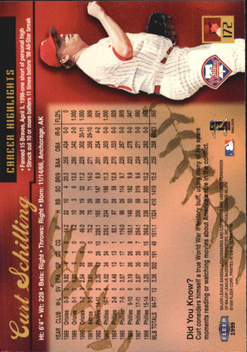 1999 Ultra (Fleer) Baseball "Main Set" Cards - Picture 345 of 501