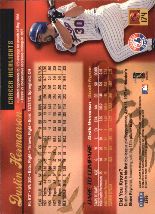 1999 Ultra (Fleer) Baseball "Main Set" Cards - Picture 349 of 501