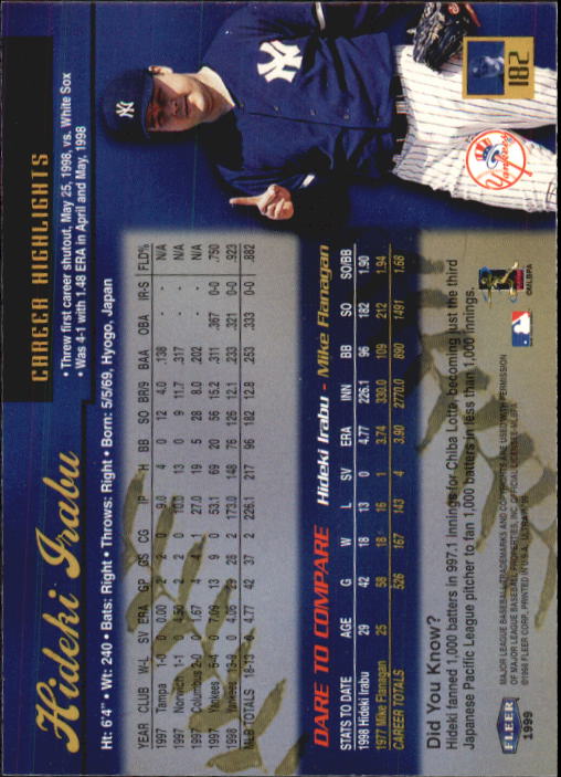 1999 Ultra (Fleer) Baseball "Main Set" Cards - Picture 365 of 501