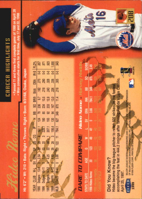 1999 Ultra (Fleer) Baseball "Main Set" Cards - Picture 417 of 501