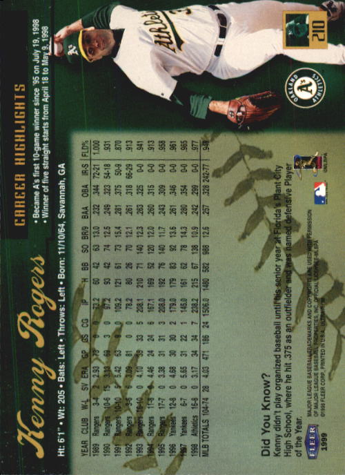 1999 Ultra (Fleer) Baseball "Main Set" Cards - Picture 421 of 501