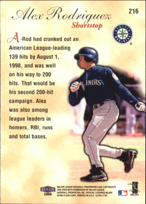 1999 Ultra (Fleer) Baseball "Main Set" Cards - Picture 433 of 501