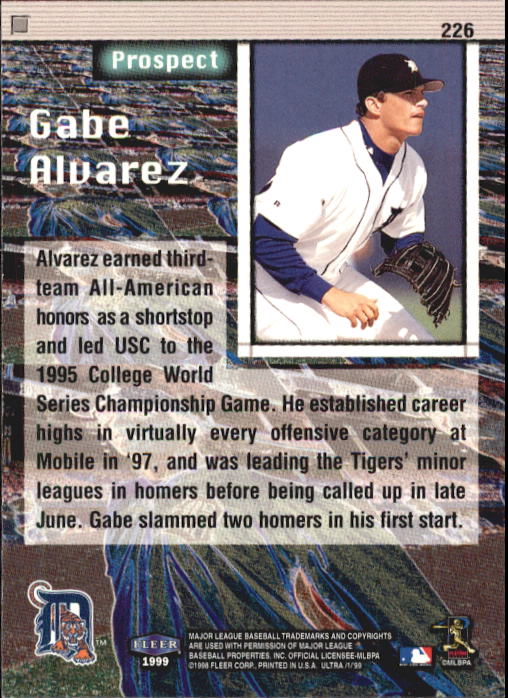 1999 Ultra (Fleer) Baseball "Main Set" Cards - Picture 453 of 501