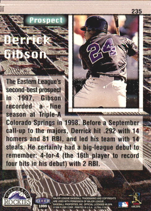 1999 Ultra (Fleer) Baseball "Main Set" Cards - Picture 471 of 501