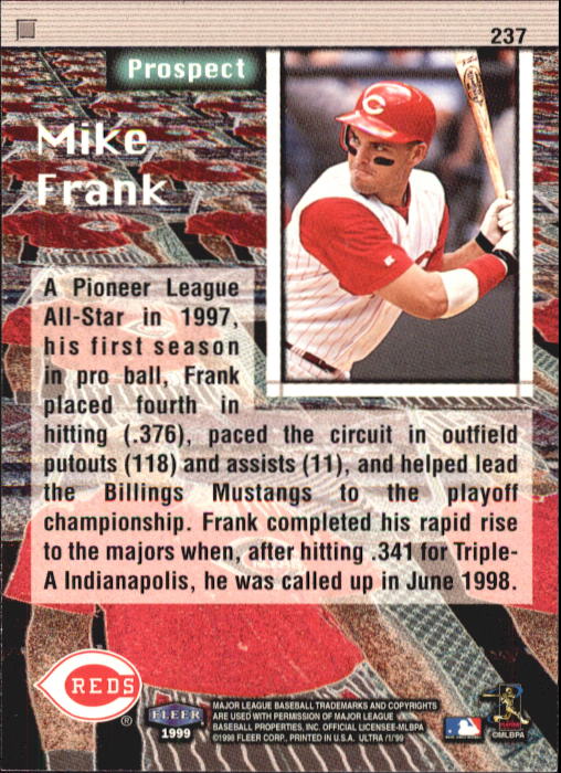 1999 Ultra (Fleer) Baseball "Main Set" Cards - Picture 475 of 501
