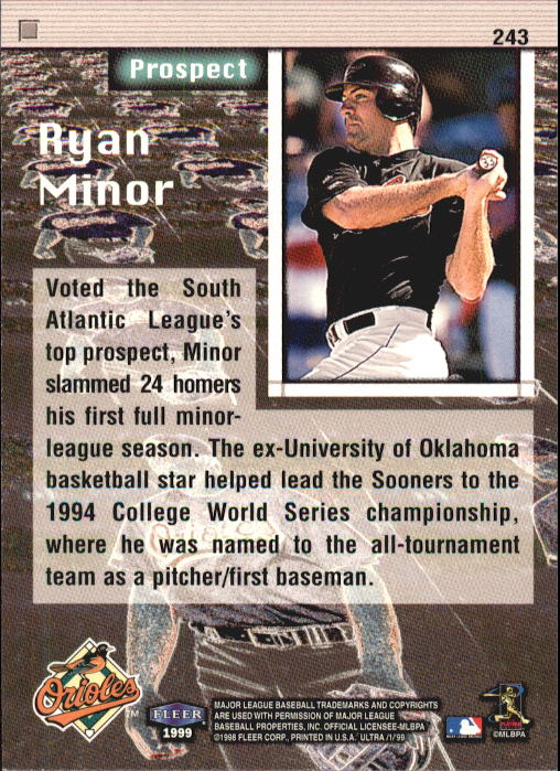 1999 Ultra (Fleer) Baseball "Main Set" Cards - Picture 487 of 501