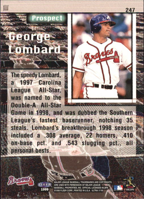1999 Ultra (Fleer) Baseball "Main Set" Cards - Picture 495 of 501