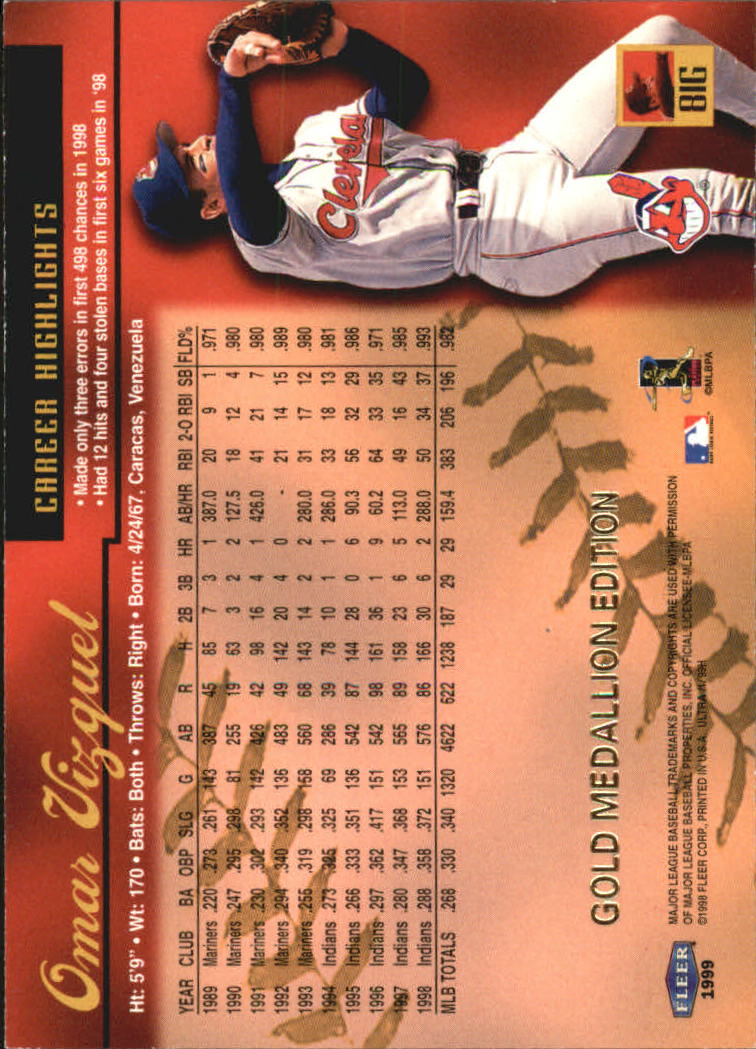 1999 Ultra (Fleer) Baseball "Gold and Platinum Medallion" Parallel Cards - Picture 82 of 224