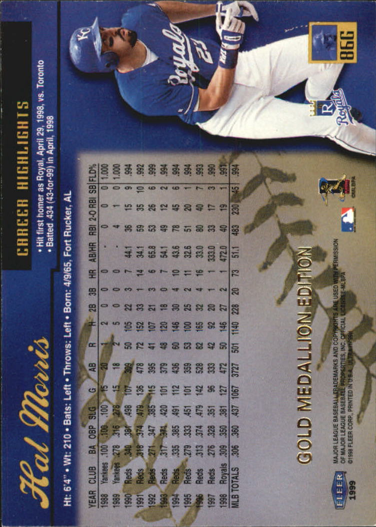 1999 Ultra (Fleer) Baseball "Gold and Platinum Medallion" Parallel Cards - Picture 86 of 224