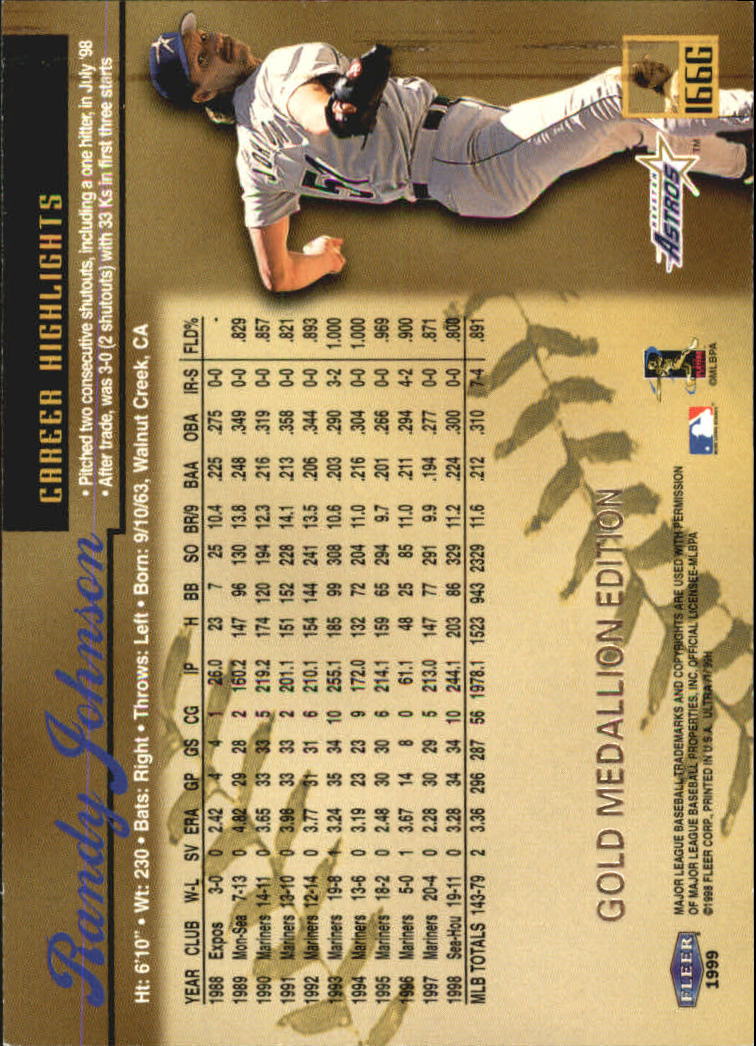 1999 Ultra (Fleer) Baseball "Gold and Platinum Medallion" Parallel Cards - Picture 158 of 224