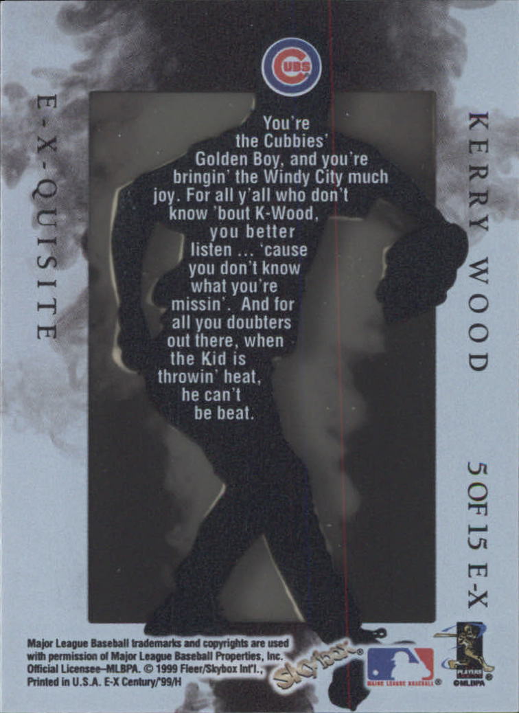 1999 E-X Century Baseball "Insert and Parallel" Cards - Picture 7 of 22