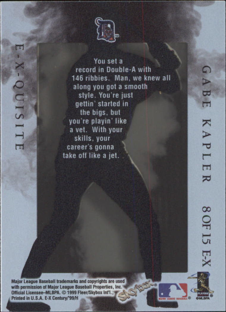 1999 E-X Century Baseball "Insert and Parallel" Cards - Picture 9 of 22