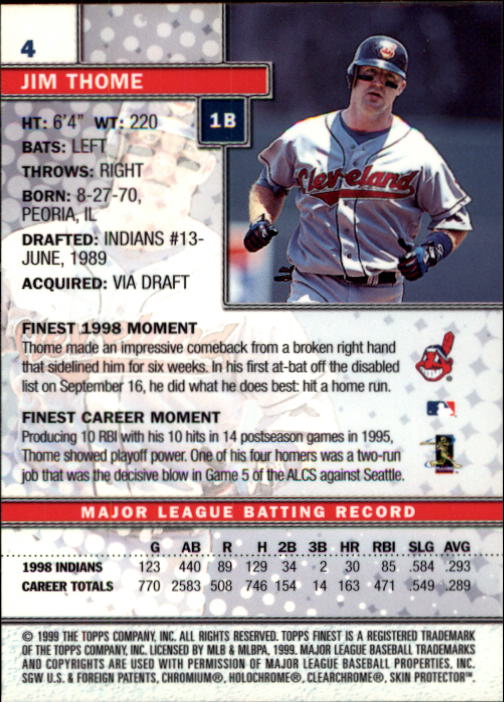 1999 Finest Baseball Part 1 - Picture 9 of 481
