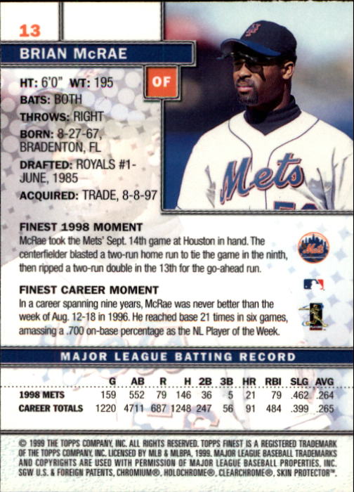 1999 Finest Baseball Part 1 - Picture 27 of 481