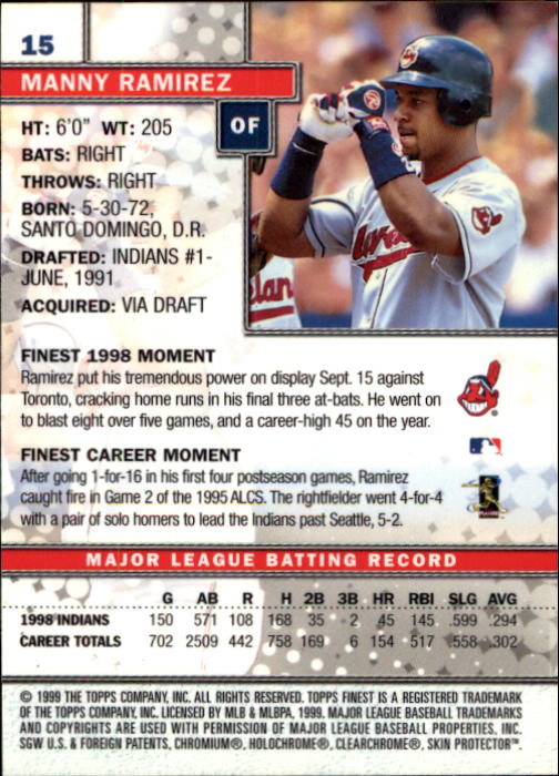 1999 Finest Baseball Part 1 - Picture 31 of 481