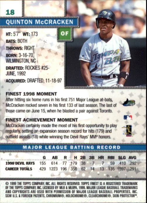 1999 Finest Baseball Part 1 - Picture 37 of 481