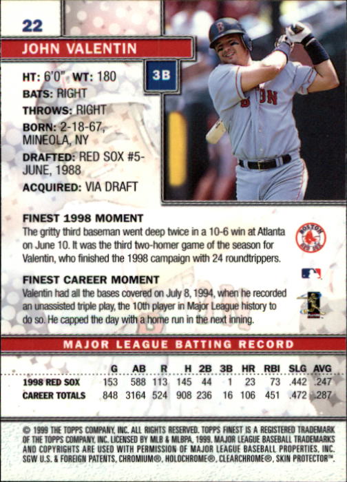1999 Finest Baseball Part 1 - Picture 45 of 481