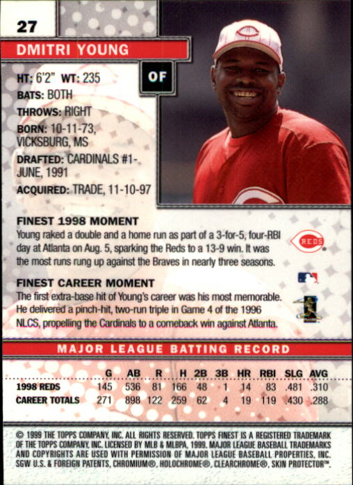 1999 Finest Baseball Part 1 - Picture 55 of 481