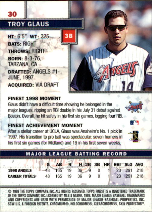 1999 Finest Baseball Part 1 - Picture 61 of 481