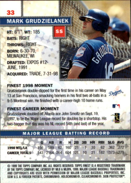 1999 Finest Baseball Part 1 - Picture 67 of 481