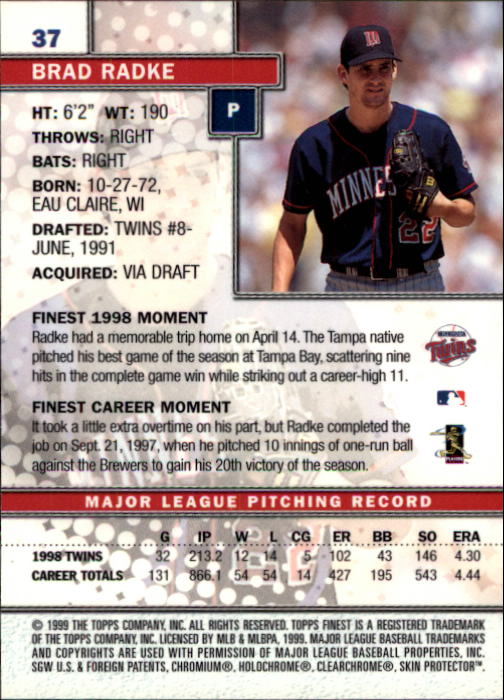 1999 Finest Baseball Part 1 - Picture 75 of 481
