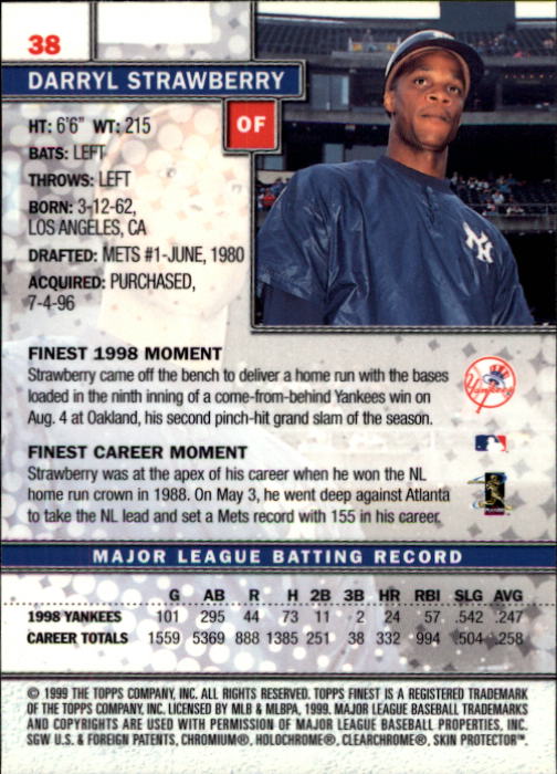 1999 Finest Baseball Part 1 - Picture 77 of 481