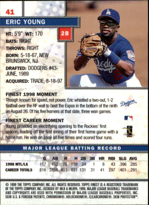 1999 Finest Baseball Part 1 - Picture 83 of 481