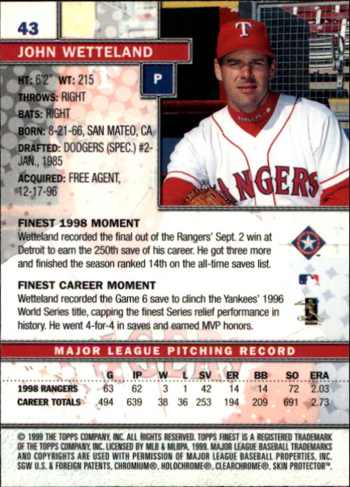 1999 Finest Baseball Part 1 - Picture 87 of 481