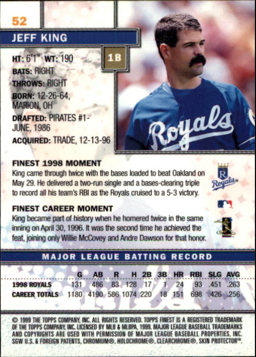 1999 Finest Baseball Part 1 - Picture 105 of 481